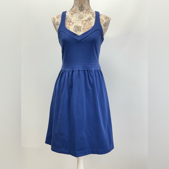 CYNTHIA ROWLEY Blue V-Neck Sleeveless Sundress size M - Picture 5 of 13